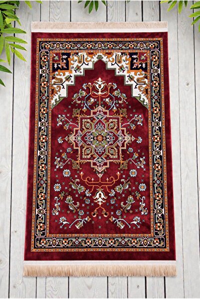 ihvan online Χαλί προσευχής με σχέδιο, κόκκινο χαλί προσευχής – Κλασικό μοτίβ...