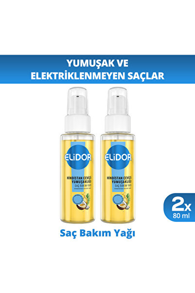 Elidor Saç Bakım Yağı Hindistan Cevizi Yumuşaklığı 80 ml x2