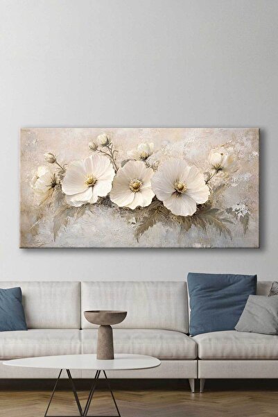 Voovart Soyut Çiçekler Dekoratif Kanvas Tablo – VOOV3124