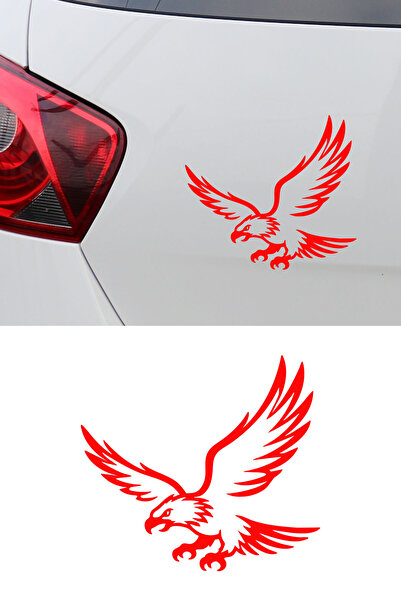 New Jargon Predatory Eagle Car Sticker - Car Sticker with Eagle Figure 15X14Cm
