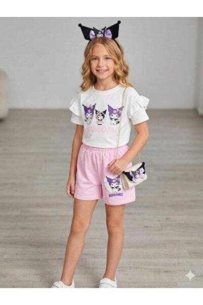 ÖRZİ Kids Εμπριμέ σετ σορτς για κορίτσια, συμπαγές χτενισμένο βαμβακερό, πλήρ...