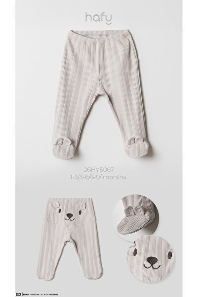 HAFY BABY Baby Pants with Teddy Bear Figure and Booties