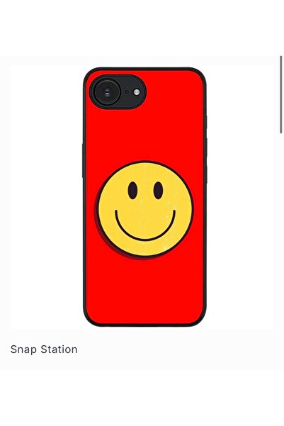 SNAPSTATIONRO Προστατευτική θήκη, MagSafe, iPhone 16E - RED_SMILEY