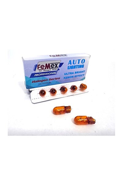 FEMEX T10 W5W Park Aydınlatma Naturel Turuncu 10'lu Paket