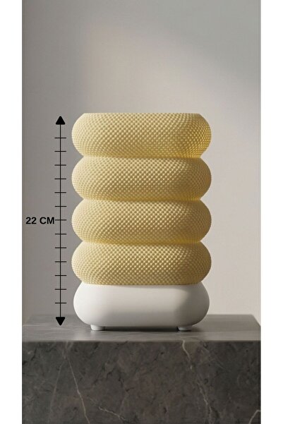 Printorium Modern Dokulu Masa Lambası – Dekoratif Gece Lambası 22 CM | Minima...