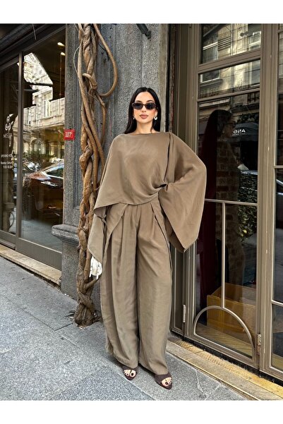 Ekim Store Σετ μπλούζας και παντελονιού με μανίκια νυχτερίδας