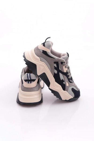 DGN 65137 Pantofi sport pentru femei, cu șireturi și talpă groasă