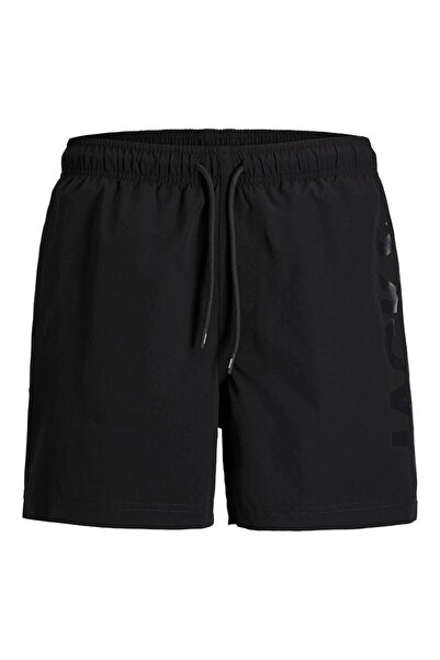 Jack & Jones Jpstmauı Wave Logo Σορτς Κολύμβησης Reg Sn Μαύρο Ανδρικό Σορτς 1...