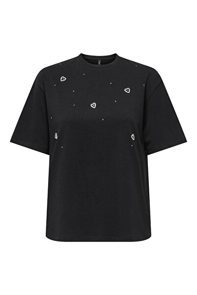ONLY Onlvıta S/S Tee Box Jrs crna ženska majica 15343769
