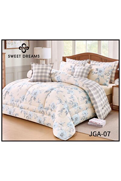 Sweet Dreams Decoration مفرش صيفي نفر ونص 4قطع بتشجره متناسقه لديكور انيق لغر...