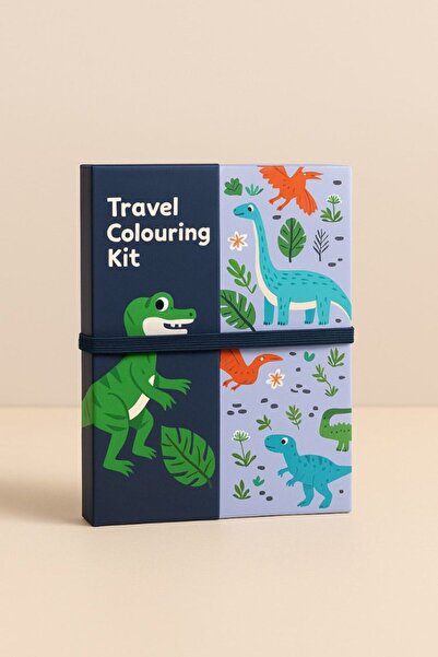 Midi Dinosaur Coloring Kit for Travel