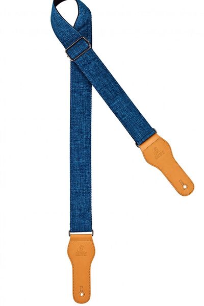 Ortega OCS-270 Μπλε Ρυθμιζόμενο 100% Βαμβακερό Λουρί Κιθάρας, 49mm x 1580mm