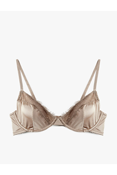 Koton Σουτιέν χωρίς ενίσχυση με δαντέλα και λεπτομέρειες