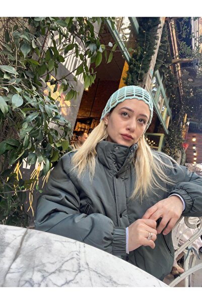 Örgü Bandana Saç Aksesuarı – Günlük & Şık Kombin Set