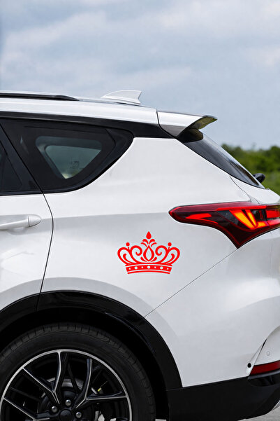MIGNATIS Elegant Crown Sticker - Car Sticker Crown Design - Car Accessory Dec...