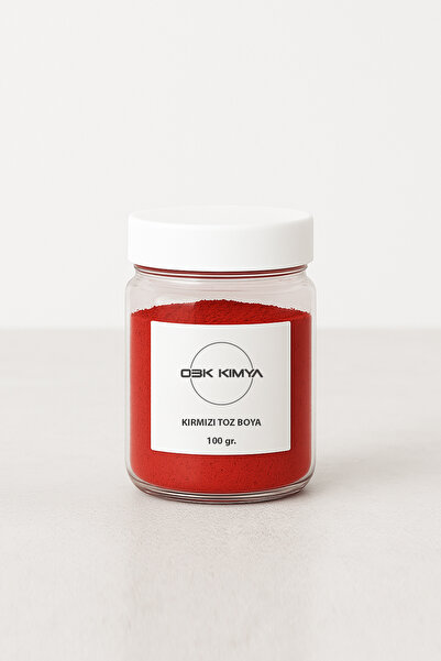 obk kimya Kırmızı Toz Boya 100 gr