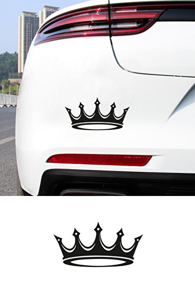 New Jargon Kral Tacı Oto Sticker - Kraliyet Tacı Araç Sticker - Motor Sticker...