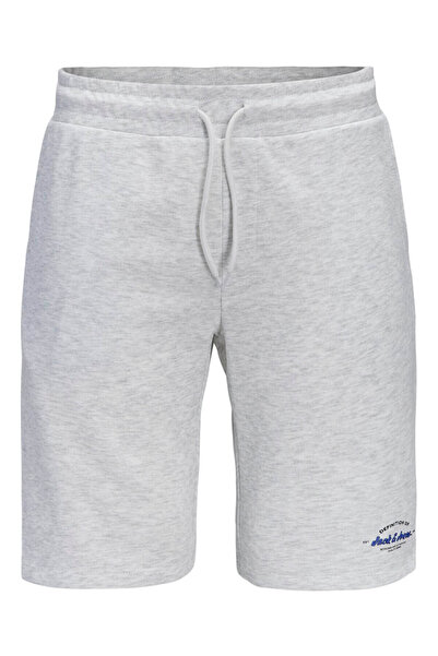 Jack & Jones Jpstgordon Brandon Sweat Shorts Mid White Ανδρικό Σορτς 12292136