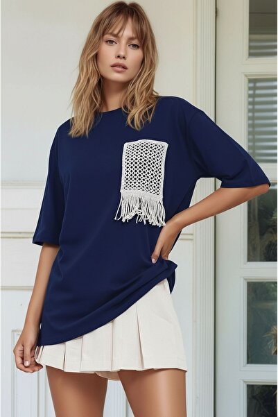 MAMAYAGA Γυναικείο μπλουζάκι με λαιμόκοψη πετσετέ, μισό μανίκι, βασικό, 100% ...