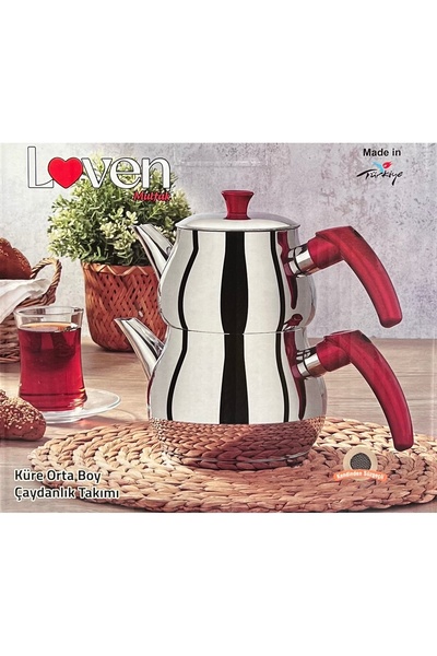Generic Brand طقم إبريق شاي متوسط الحجم من كيوري