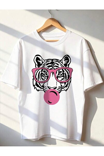 Oceanwear  "Μπλουζάκι Bubblegum Tiger " Γυναικείο μπλουζάκι με στάμπα, κοντό ...