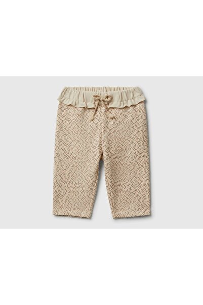 Benetton 37Gtaf02Fk Cream Baby Girl Pants