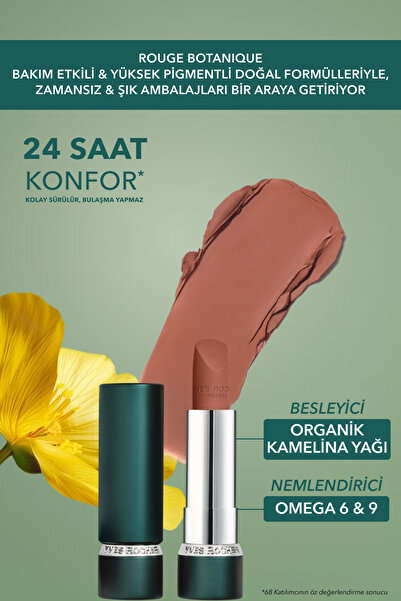 Yves Rocher Rouge Botanique Ultra Renkli Nemlendirici Mat Ruj - 105. Nude -3.5g