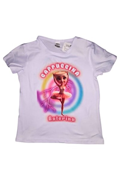 OEM Unisex T-shirt, BALERINA CAPPUCCINA model, white, L