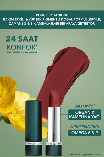 Yves Rocher Rouge Botanique Ultra Renkli Nemlendirici Mat Ruj - 425. Kahve -3.5g
