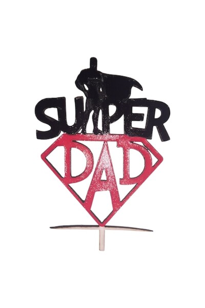 OEM Σούπερ Μπαμπάς Διακοσμητικό Τούρτας