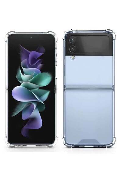 Shopi غطاء شفاف لهاتف سامسونج جالاكسي Z Flip 4، غطاء نحيف وشفاف للغاية لهاتف ...