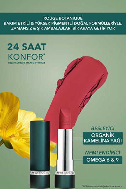 Yves Rocher Rouge Botanique Ultra Renkli Nemlendirici Mat Ruj - 125. Nude Hibisküs -3.5g
