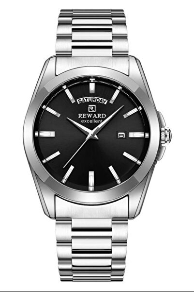 Reward Beyaz Kadran Çelik Kordon Erkek Kol Saati – 43 mm | Takvimli | 2 Yıl G...