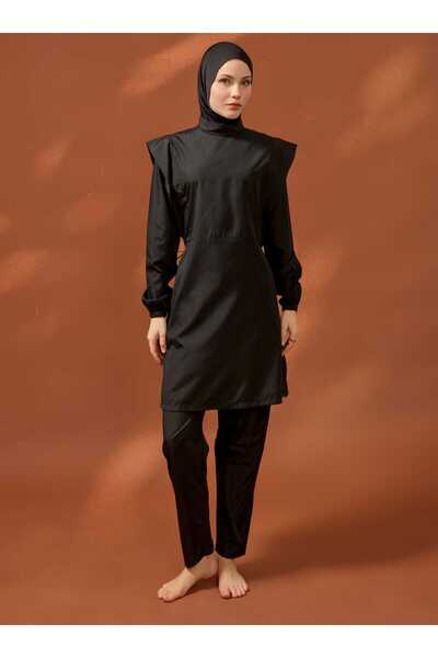 Mayo Bella Μαγιό με κορδόνι στη μέση, βασικό, πλήρως καλυμμένο, τεσσέτουρ - Μ...