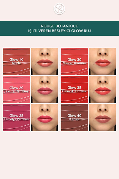 Yves Rocher Rouge Botanique Işıltı Veren Besleyici Glow Ruj - 10. Nude -Vegan-3.5g