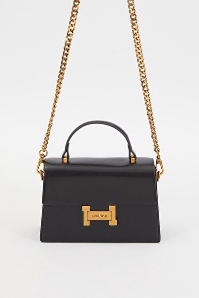 Levidor Premium Μαύρη Γυναικεία Τσάντα Ώμου 930237