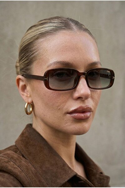 Goldmine Women's Velvet Petal Sunglasses Uv400 Brown - Green