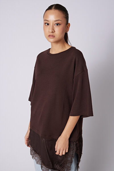 Nisan Δαντελωτό Συνδυαστικό Μπλουζάκι