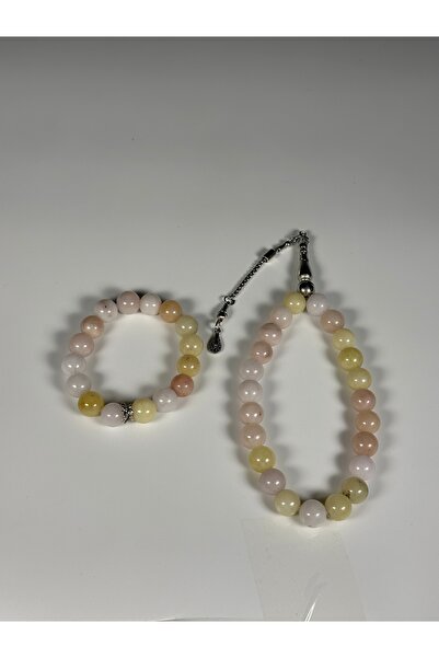 Zey-Al Σετ Ροζάριο και Βραχιόλι από Φυσική Πέτρα |   Σετ δώρου