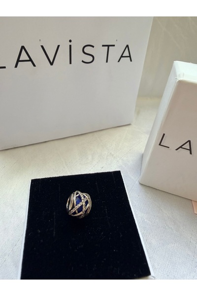 Lavista Silver Asil Mavi Galaksi Gümüş Charm’ı