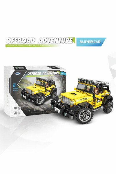 OEM Set construcție mașină off-road 4x4 610 piese, jucărie tip blocuri copii