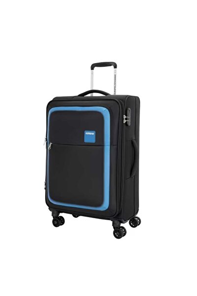 American Tourister حقيبة سفر ناعمة من البوليستر بأربع عجلات من سيفيل، 69 سم، ...