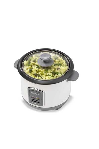 Kenwood 0.6L 2-in-1 Rice Cooker with Steamer Basket, 350W, RCM06000WH