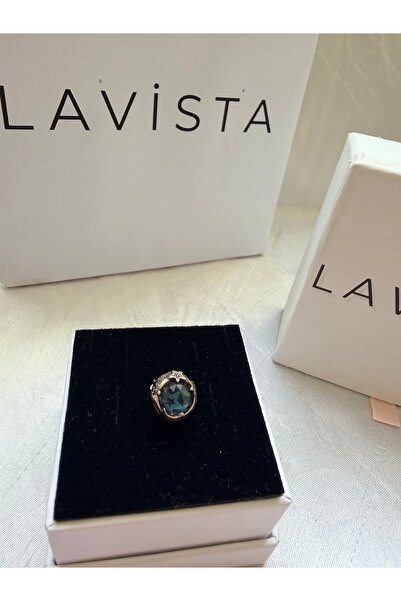 Lavista Silver Gökyüzü Mavisi Işıltılar Gümüş Charm’ı