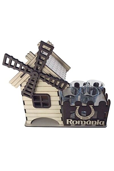 Inedit Print Διακοσμητικός Μύλος με 4 ποτήρια SVR98