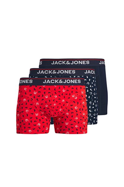 Jack & Jones Ανδρικά μποξεράκια 3 τεμαχίων με λογότυπο (12291862-FS)