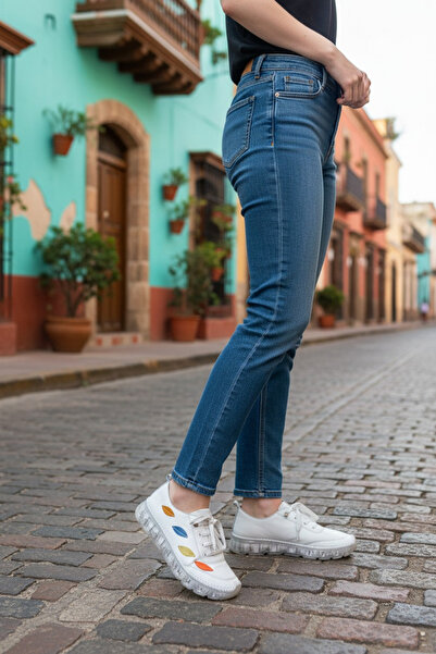 ALDİ Παπούτσια από γνήσιο δέρμα με χρωματιστή λεπτομέρεια φύλλων, κατάλληλα γ...