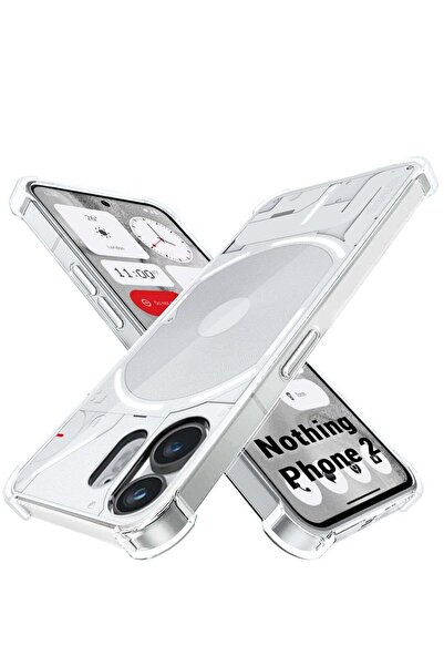 Shopi غطاء خلفي شفاف مقاوم للصدمات لهاتف Nothing Phone 2 لحماية شاملة 360 درج...