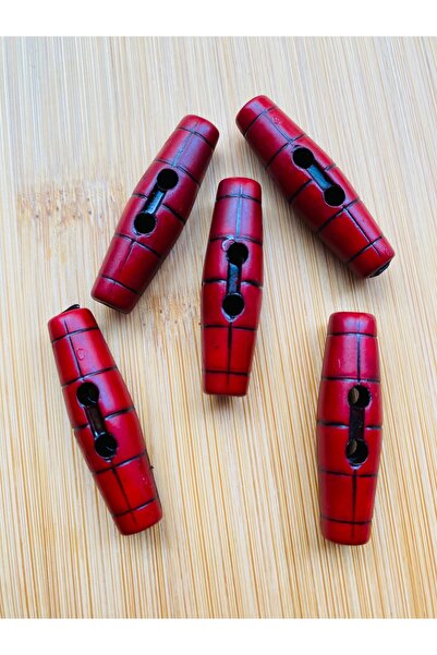 Lorin hobi Mat Shepherd Button Acrylic Burgundy 5 Pcs