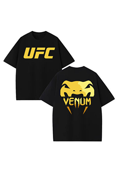 STİL-X Ufc Venum Baskılı Unisex %100 Pamuklu Oversize T-shirt